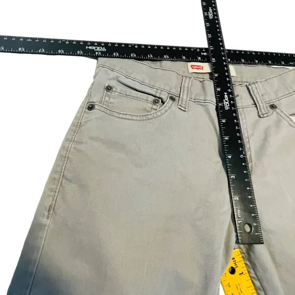 Levi's Boys Slim Fit Gray Jeans 14 Reg W27 L27 Comfort Stretch - Picture 10 of 12